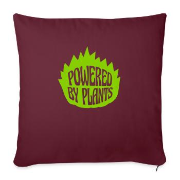 Propulsé par des plantes - Housse de coussin décorative 45 x 45 cm - bordeaux - Devant