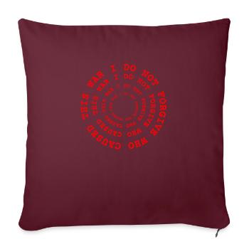 thanksgiving, je ne pardonne pas qui a causé cette guerre - Housse de coussin décorative 45 x 45 cm - bordeaux - Devant