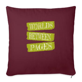 idée de présent lecture dictons drôles idée cadeau - Housse de coussin décorative 45 x 45 cm - bordeaux - Devant