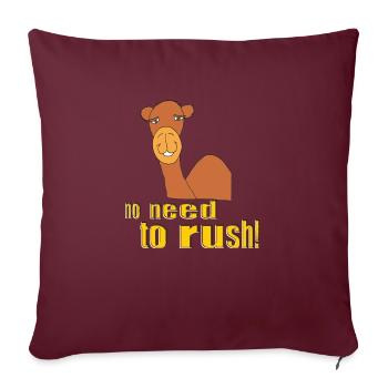 kamel no need to rush - Sofakissenbezug 45 x 45 cm - Burgunderrot - Vorne