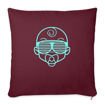 baby - Sofa pillowcase 17,3'' x 17,3'' (45 x 45 cm) - burgundy - Front