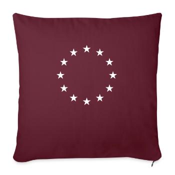 Star shirts: Europe, your style - Sofa pillowcase 17,3'' x 17,3'' (45 x 45 cm) - burgundy - Front