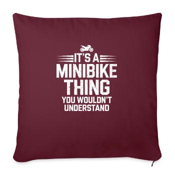 The fascination of minibikes - Sofa pillowcase 17,3'' x 17,3'' (45 x 45 cm) - burgundy - Front