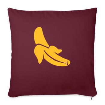 Banane - Sofakissenbezug 45 x 45 cm - Burgunderrot - Vorne