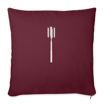 Radio Mast - Housse de coussin décorative 45 x 45 cm - bordeaux - Devant