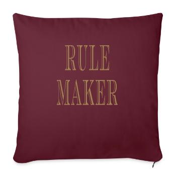 Rule Maker Briseur de règles - Housse de coussin décorative 45 x 45 cm - bordeaux - Devant