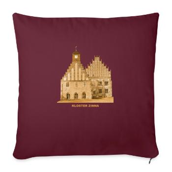 Zinna Kloster Jüterbog Teltow Brandenburg - Sofakissenbezug 45 x 45 cm - Burgunderrot - Vorne