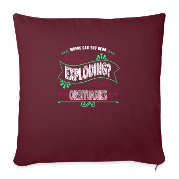 Night Sky Awesome Astronomy Gifts Present Idea - Housse de coussin décorative 45 x 45 cm - bordeaux - Devant