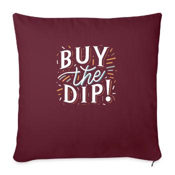 Buy the dip - Housse de coussin décorative 45 x 45 cm - bordeaux - Devant