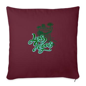 Las Vegas États-Unis Amérique Californie Patriot Travel - Housse de coussin décorative 45 x 45 cm - bordeaux - Devant
