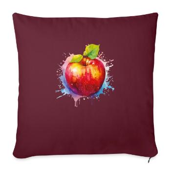 apfel - Sofakissenbezug 45 x 45 cm - Burgunderrot - Vorne