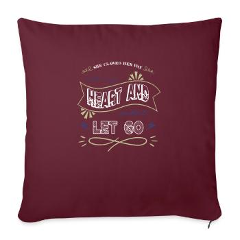 Blagues Humour Noir Cadeau Mignon Geek Dessin Animé Chat Citation - Housse de coussin décorative 45 x 45 cm - bordeaux - Devant