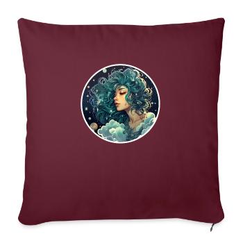 Science-fiction Fantasy - Housse de coussin décorative 45 x 45 cm - bordeaux - Devant