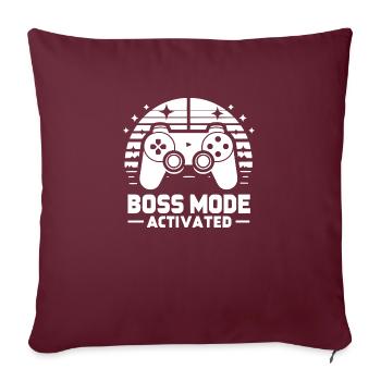 Bos Mode Activated - Sofa pillowcase 17,3'' x 17,3'' (45 x 45 cm) - burgundy - Front