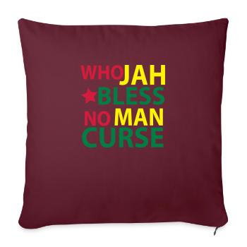 who jah bless - Sofakissenbezug 45 x 45 cm - Burgunderrot - Vorne