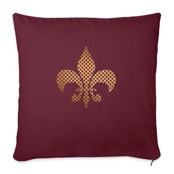 Royal Gold Symbol - Sofakissenbezug 45 x 45 cm - Burgunderrot - Vorne