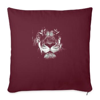 Lionhead - Sofakissenbezug 45 x 45 cm - Burgunderrot - Vorne