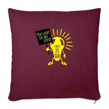 You light up my life - Sofakissenbezug 45 x 45 cm - Burgunderrot - Vorne