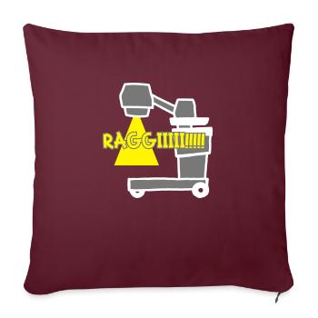 Rayons X portables - Housse de coussin décorative 45 x 45 cm - bordeaux - Devant