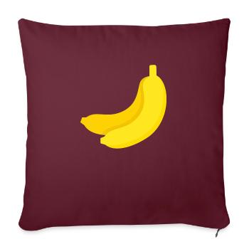 Banane - Sofakissenbezug 45 x 45 cm - Burgunderrot - Vorne