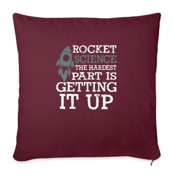 Rocket Science - Sofakissenbezug 45 x 45 cm - Burgunderrot - Vorne