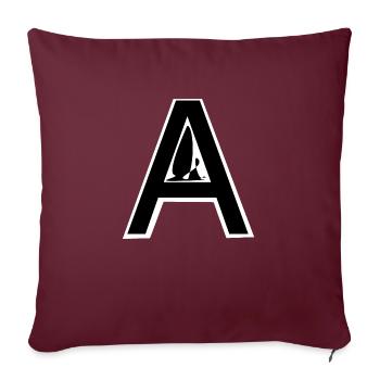 A - Sofakissenbezug 45 x 45 cm - Burgunderrot - Vorne