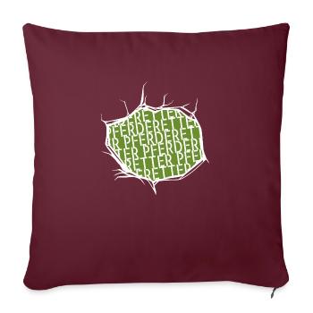 dobermann spruch vegetarier lieben quarter horse - Sofakissenbezug 45 x 45 cm - Burgunderrot - Vorne