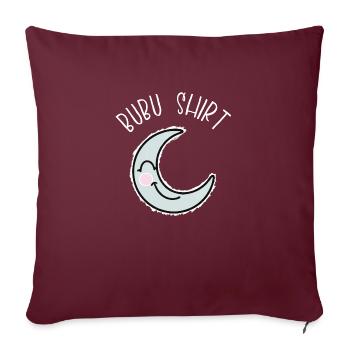 Idée cadeau Bubu Sleeping Moon - Housse de coussin décorative 45 x 45 cm - bordeaux - Devant