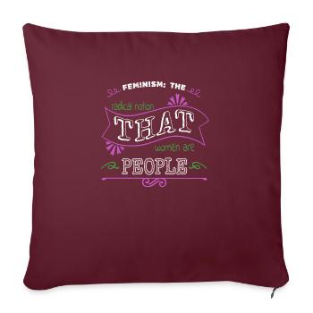 Cool Droit à l’avortement Soutenez votre section locale - Housse de coussin décorative 45 x 45 cm - bordeaux - Devant