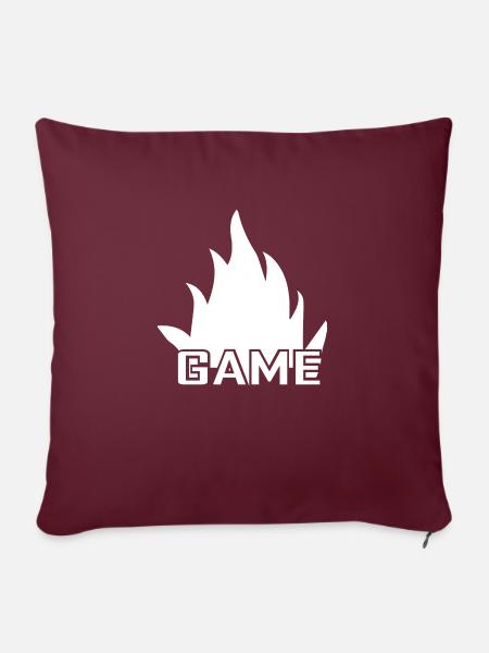 Game Gaming PC - Sofakissenbezug 45 x 45 cm - Burgunderrot