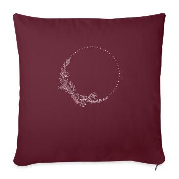Cadre - Housse de coussin décorative 45 x 45 cm - bordeaux - Devant