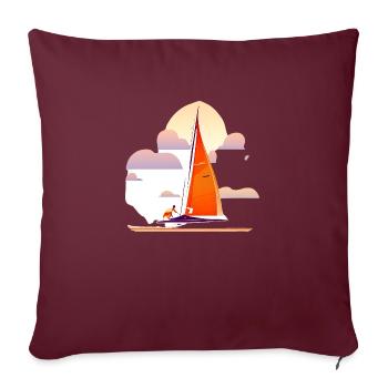 Kitesurfer Windsurfing Kitesurfing Windsurfer - Sofakissenbezug 45 x 45 cm - Burgunderrot - Vorne