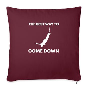 Bungee Jumping Evolution Sport Fun - Housse de coussin décorative 45 x 45 cm - bordeaux - Devant