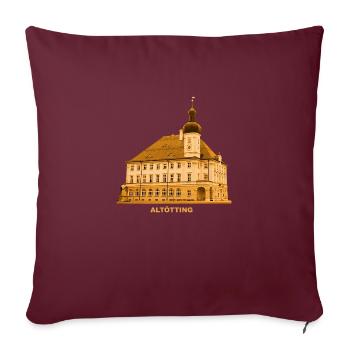 Hôtel de ville d’Altötting Haute-Bavière Bavière - Housse de coussin décorative 45 x 45 cm - bordeaux - Devant