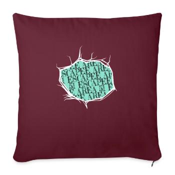 dictons drôles auteurs éditeur drôles dictons humour - Housse de coussin décorative 45 x 45 cm - bordeaux - Devant