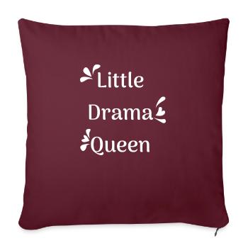 Dictons de bébé - Housse de coussin décorative 45 x 45 cm - bordeaux - Devant