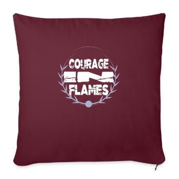 quote strength of character fire truck happy - Sofakissenbezug 45 x 45 cm - Burgunderrot - Vorne
