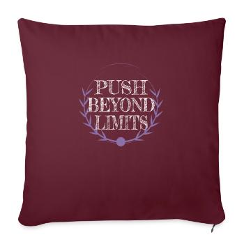 Fitness Tenacity Gym Santé Cool Happy Jokes - Housse de coussin décorative 45 x 45 cm - bordeaux - Devant