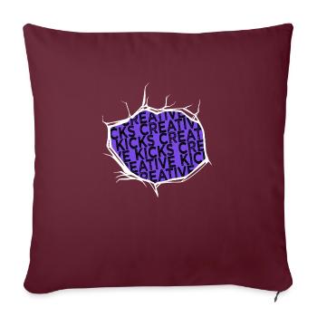 jokes creative process birthday present idea - Sofakissenbezug 45 x 45 cm - Burgunderrot - Vorne