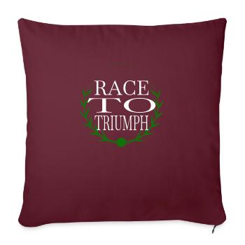 excitation dans la vie cadeau d’anniversaire plaisir - Housse de coussin décorative 45 x 45 cm - bordeaux - Devant