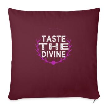 flavor humor culinary flavors unique flavors - Sofakissenbezug 45 x 45 cm - Burgunderrot - Vorne