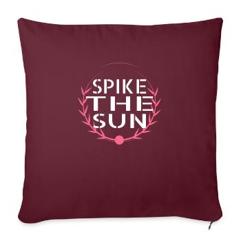 Volleyball de plage Excitation Humour Dictons amusants - Housse de coussin décorative 45 x 45 cm - bordeaux - Devant