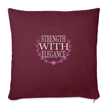 gift idea embodying grace grace quotes - Sofakissenbezug 45 x 45 cm - Burgunderrot - Vorne