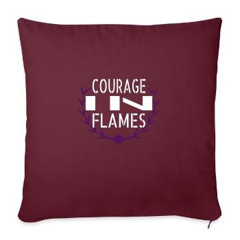acts of courage first responders community safety - Sofakissenbezug 45 x 45 cm - Burgunderrot - Vorne