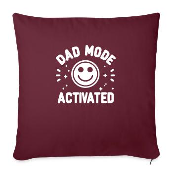 Dad Mode Activated - Sofa pillowcase 17,3'' x 17,3'' (45 x 45 cm) - burgundy - Front