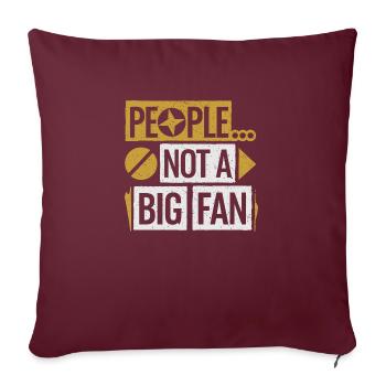 Humorously distanced - Sofa pillowcase 17,3'' x 17,3'' (45 x 45 cm) - burgundy - Front