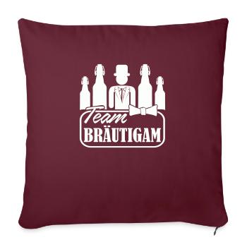 team braeutigam jga - Sofakissenbezug 45 x 45 cm - Burgunderrot - Vorne