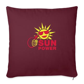 sun_power_1__f2 - Housse de coussin décorative 45 x 45 cm - bordeaux - Devant