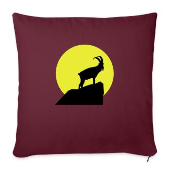 Sternzeichen Steinbock - Sofakissenbezug 45 x 45 cm - Burgunderrot - Vorne