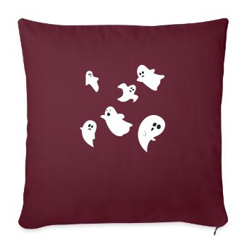 Halloween Ghosts Ghost Group Design simple - Sofa pillowcase 17,3'' x 17,3'' (45 x 45 cm) - burgundy - Front